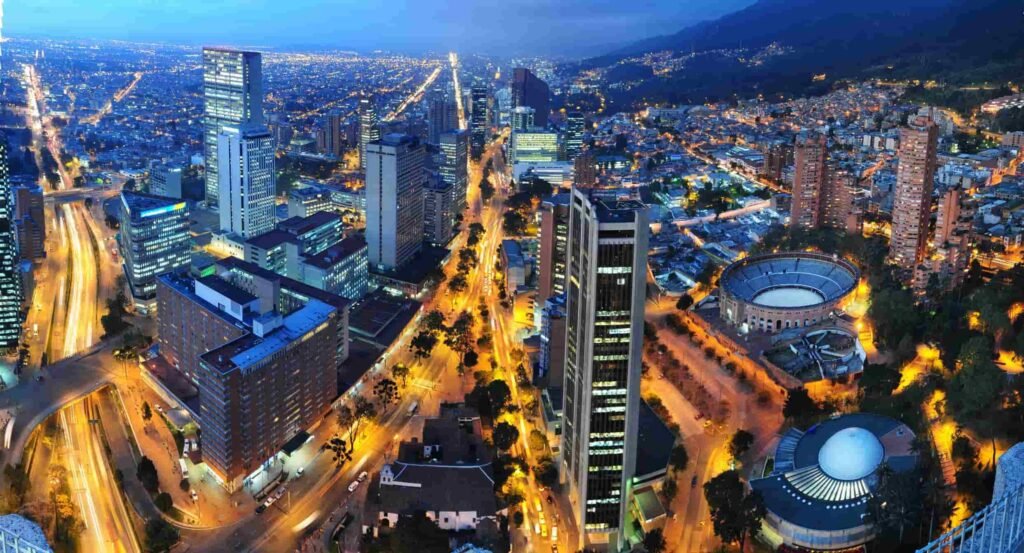 centro de la ciudad el centro de bogotá bogotá de noche